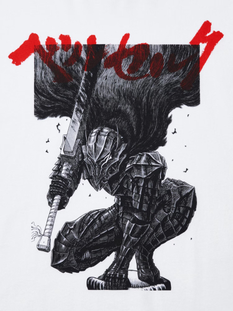 Футболка UNIQLO з принтом MANGA BERSERK 1159855530 (Білий XS)