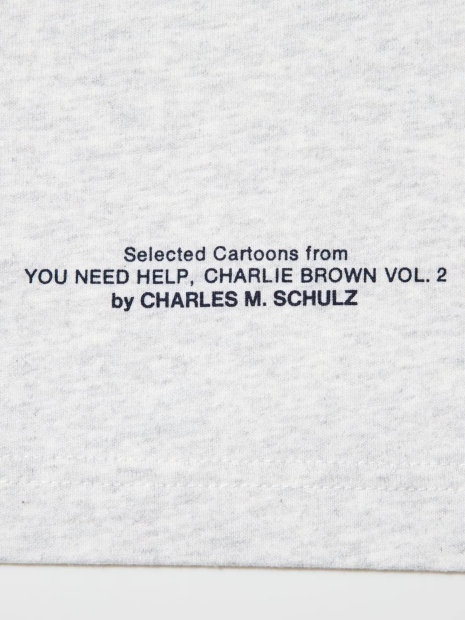 Футболка PEANUTS UT UNIQLO с принтом 1159855607 (Серый L)