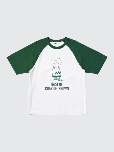 Футболка PEANUTS UT UNIQLO с принтом 1159855611 (Белый S)