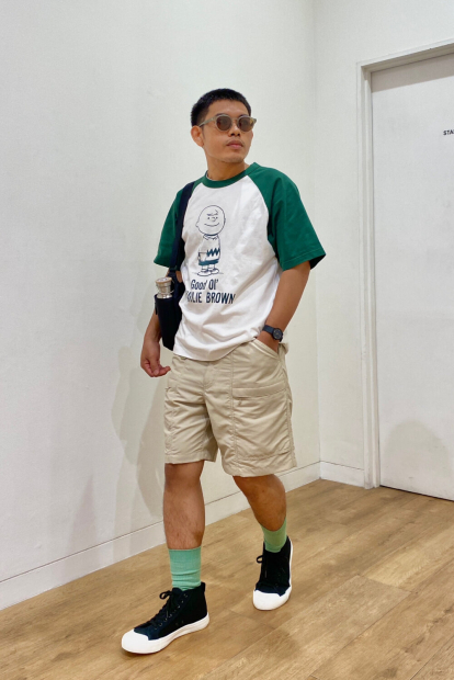 Футболка PEANUTS UT UNIQLO с принтом 1159855611 (Белый S)