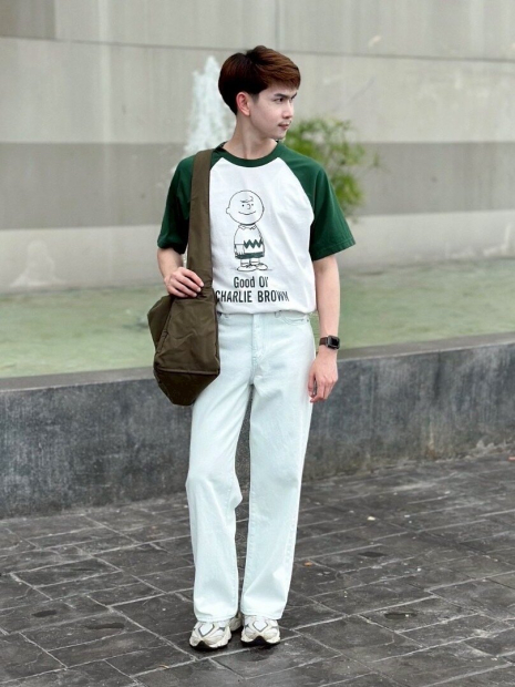 Футболка PEANUTS UT UNIQLO с принтом 1159855611 (Белый S)