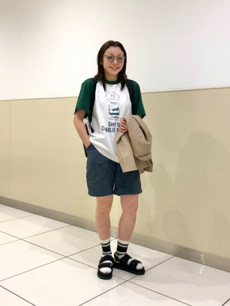 Футболка PEANUTS UT UNIQLO с принтом 1159855611 (Белый S)