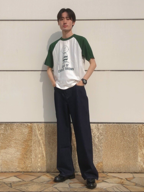 Футболка PEANUTS UT UNIQLO с принтом 1159855611 (Белый S)