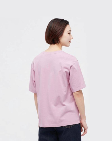 Футболка с принтом Labubu POP MART UT UNIQLO 1159855704 (Сиреневый XL)