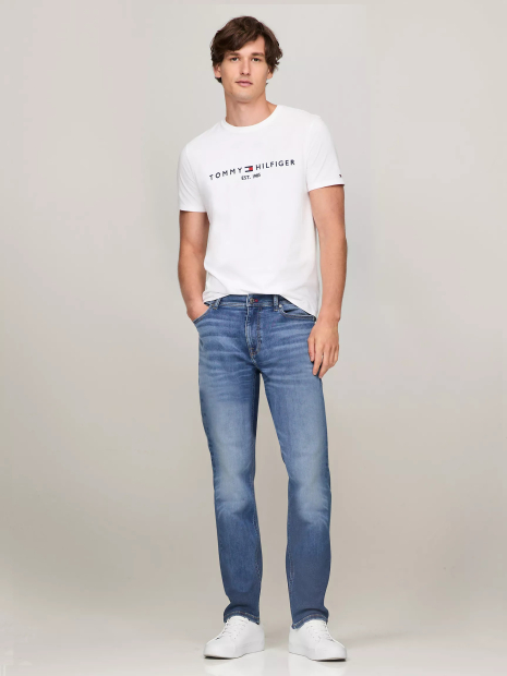 Мужская футболка Tommy Hilfiger с логотипом 1159855790 (Молочный XXL)