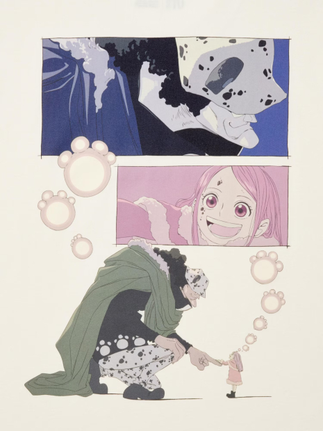 Футболка UNIQLO с принтом One Piece 1159856036 (Молочный XS)