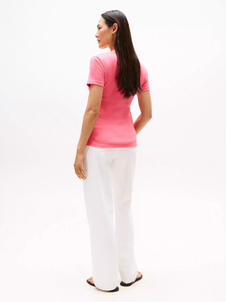 Футболка женская Tommy Hilfiger с логотипом 1159856082 (Розовый XS)