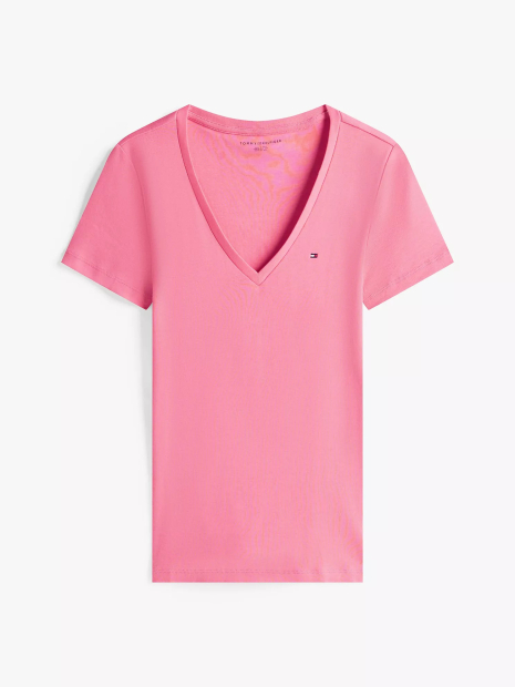 Футболка женская Tommy Hilfiger с логотипом 1159856082 (Розовый XS)