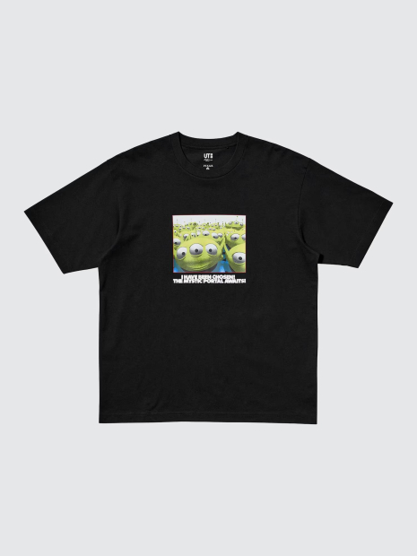 Футболка UNIQLO TOY STORY UT с принтом 1159856226 (Черный L)