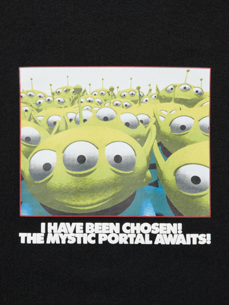 Футболка UNIQLO TOY STORY UT с принтом 1159856226 (Черный L)