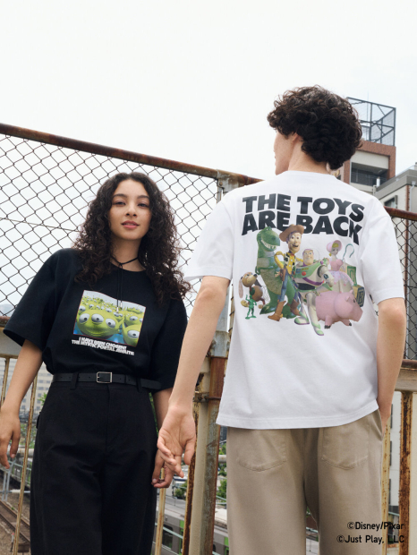 Футболка UNIQLO TOY STORY UT с принтом 1159856226 (Черный L)