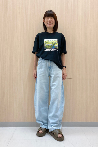 Футболка UNIQLO TOY STORY UT с принтом 1159856226 (Черный L)