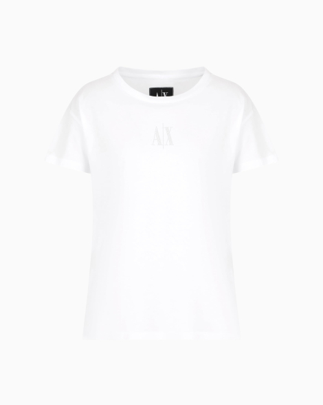 Жіноча футболка з логотипом Armani Exchange 1159856453 (Білий L)