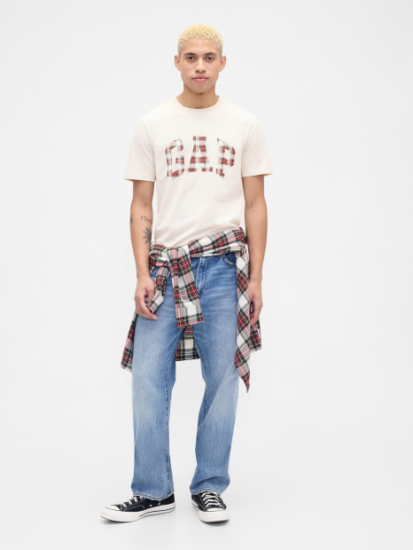 Футболка мужская GAP с логотипом 1159856507 (Молочный M)