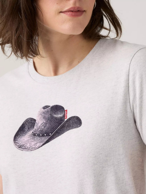 Жіноча футболка Levi's з принтом 1159856538 (Сірий S)