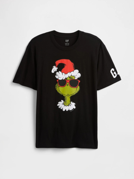 Мужская футболка GAP с принтом 1159856562 (Черный XXL)