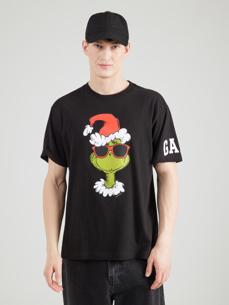 Мужская футболка GAP с принтом 1159856562 (Черный XXL)