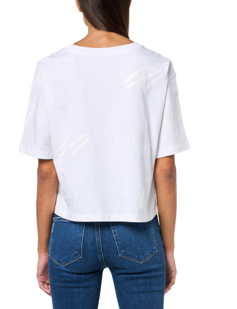 Женская футболка Armani Exchange с логотипом 1159856572 (Белый XXL)