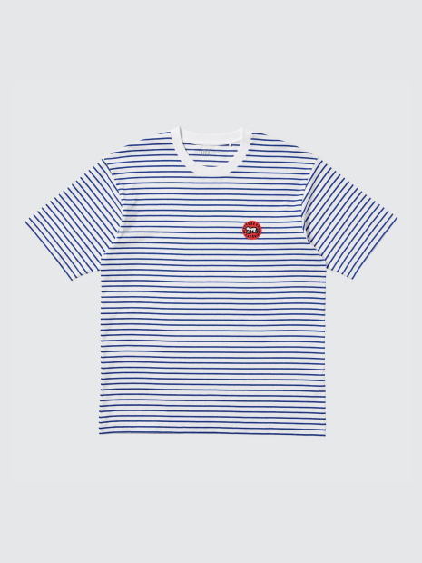 Футболка Keith Haring UNIQLO в полоску 1159856579 (Синий/Белый XXL)