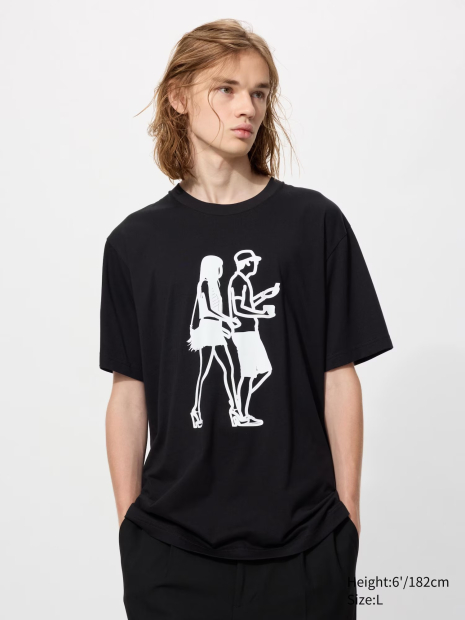 Футболка UNIQLO из коллекции UT 1159856642 (Черный S)