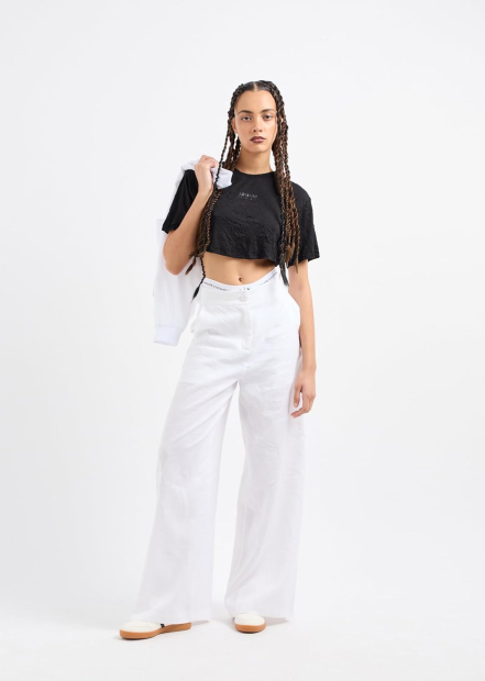 Женская футболка Armani Exchange с логотипом 1159856664 (Черный L)