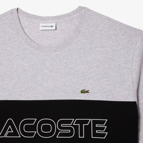 Мужская футболка Lacoste с логотипом 1159856698 (Серый XXL)