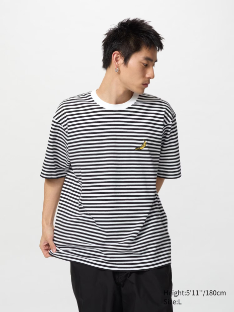 Футболка UNIQLO з колекції UT 1159856713 (Чорний/Білий XXL)
