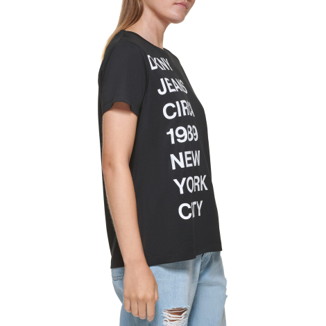 Футболка DKNY с принтом 1159856761 (Черный XS)