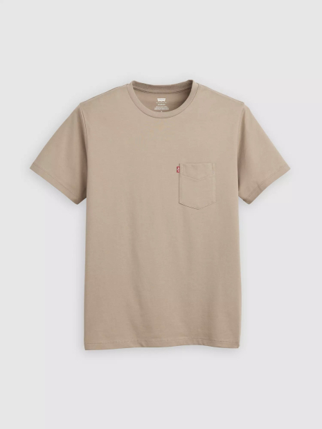 Футболка Levi's с карманом 1159857990 (Коричневый L)