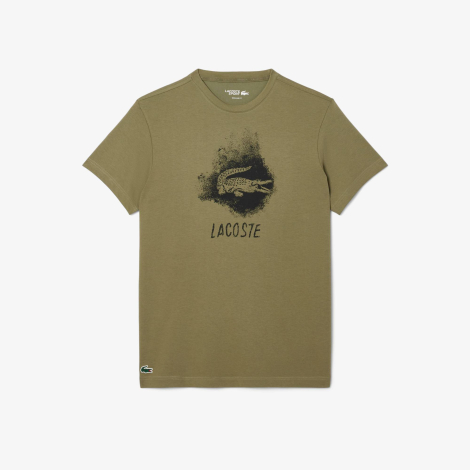 Мужская футболка Lacoste с логотипом 1159856850 (Зеленый 3XL)