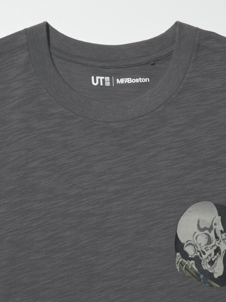 Футболка UNIQLO с принтом 1159856885 (Серый XS)