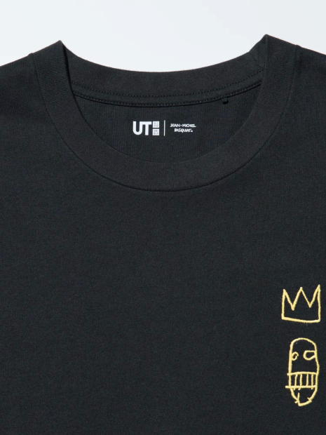 Футболка UNIQLO принт Жан-Мишель Баския 1159856899 (Черный L)