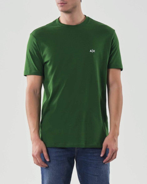 Мужская футболка Armani Exchange с логотипом 1159856909 (Зеленый XXL)
