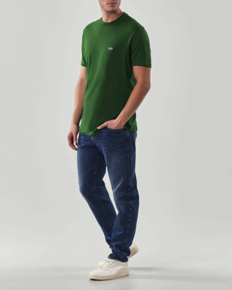 Мужская футболка Armani Exchange с логотипом 1159856909 (Зеленый XXL)