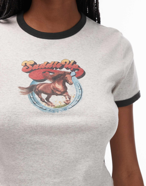 Женская футболка Levi's с логотипом 1159856986 (Серый XL)