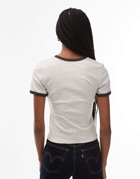 Женская футболка Levi's с логотипом 1159856986 (Серый XL)