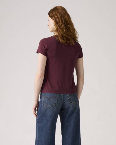 Жіноча футболка Levi's з принтом 1159857102 (Бордовий XL)