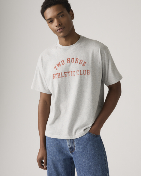 Футболка чоловіча Levi's з принтом 1159857179 (Сірий XL)