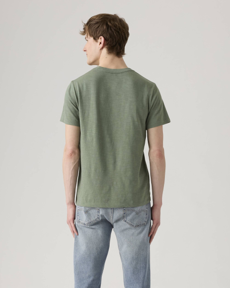 Футболка Levi's с карманом 1159857192 (Зеленый L)