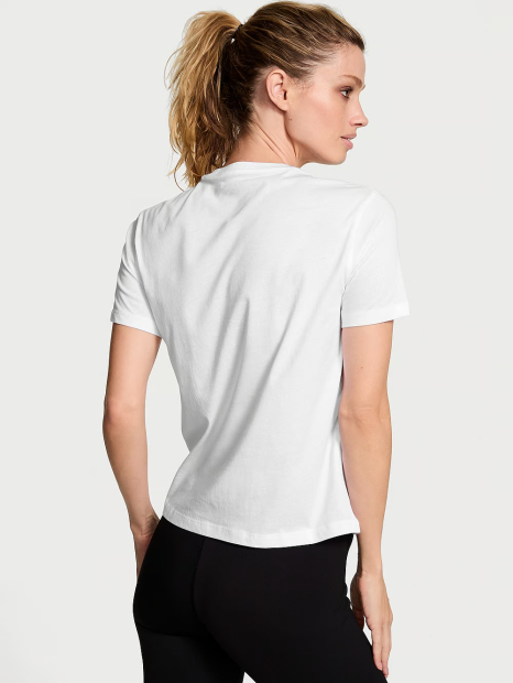 Женская футболка Victoria's Secret 1159857273 (Белый S)