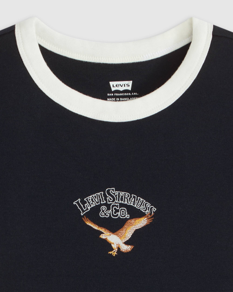 Жіноча укорочена футболка Levi's 1159857528 (Синій S)