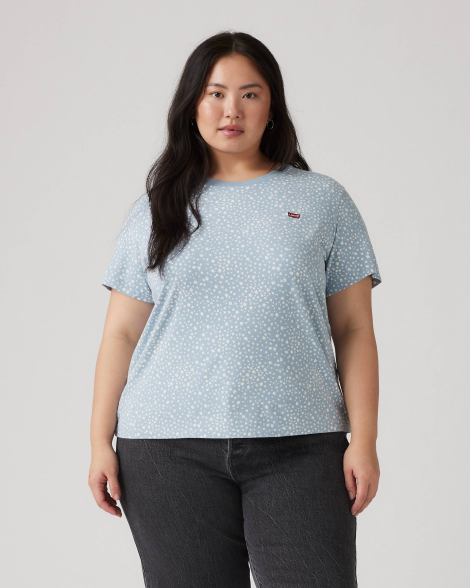 Жіноча футболка Levi's з принтом 1159857584 (Блакитний 2X)