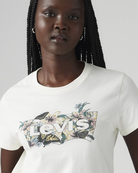 Жіноча футболка Levi's з 1159857586 (Молочний 4X)