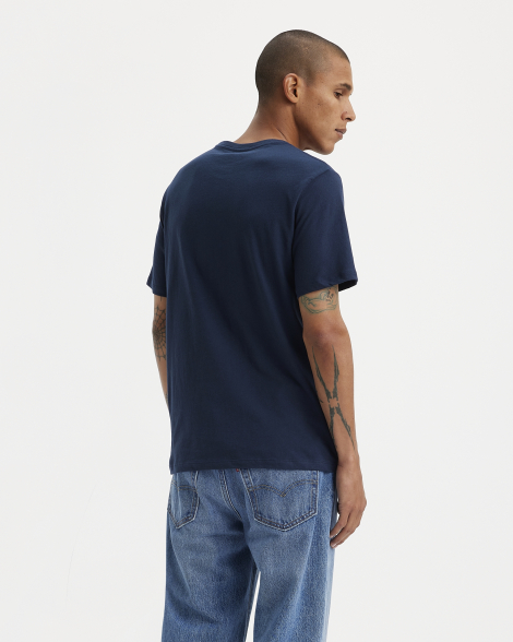 Футболка чоловіча Levi's з принтом 1159857625 (Синій M)