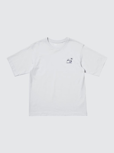 Футболка з принтом Labubu POP MART UT UNIQLO 1159857644 (Сірий S)