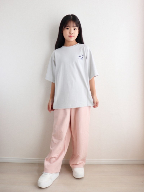 Футболка з принтом Labubu POP MART UT UNIQLO 1159857644 (Сірий S)