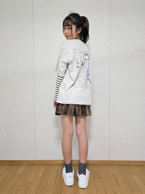 Футболка з принтом Labubu POP MART UT UNIQLO 1159857644 (Сірий S)