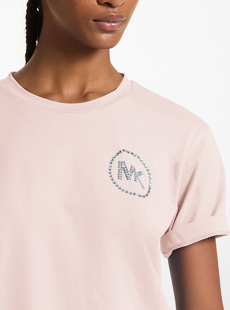 Жіноча футболка Michael Kors з логотипом 1159857711 (Рожевий XXL)