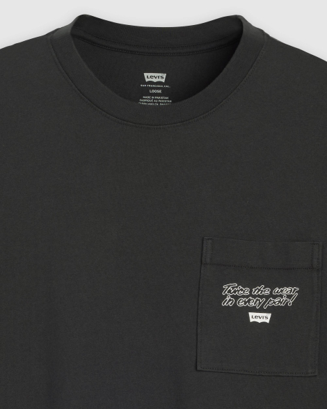 Чоловічі футболки з кишенею Levi's 1159857719 (Чорний M)