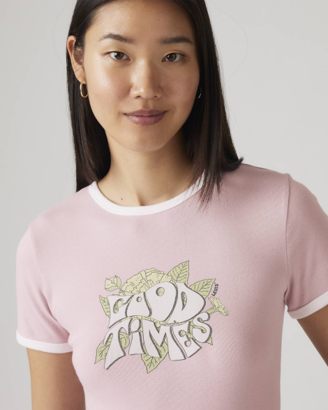 Жіноча футболка Levi's 1159857743 (Рожевий XL)